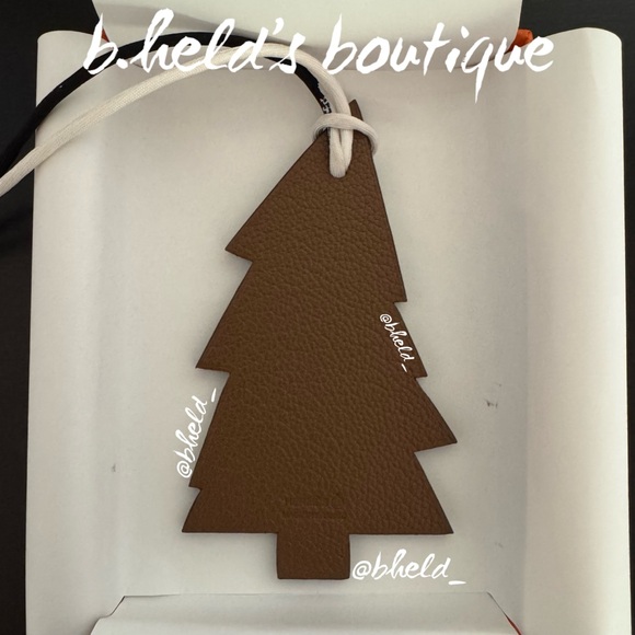 Hermès Pine Tree Charm Petit H (Leather & Silk) Brand New NWT - Picture 7 of 16